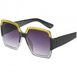 Oval Big Rectangular Glasses Sexy Trend Products Women Sunglasses Classic Designer Adult Eyeglasses - Black - CV197Y6R3T0 $49.39