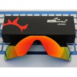 Sport Replacement Lenses Radar Pitch Sunglasses - Fire Red - Polarized - C817Z6OSXAM $11.09