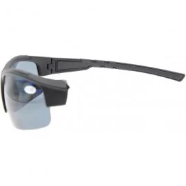 Sport Sports Polarized Bifocal Sunglasses Half Rimless Tinted Style Sunshine Readers - Matte Black - CB18DH33O6H $43.63