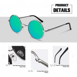 Round Retro Round Polarized Steampunk Sunglasses Side Shield Goggles Gothic S92-ADVANCED POLARIZED - CX18NO0T4OA $23.99