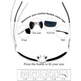 Wayfarer Bircen Polarized Sunglasses for Men Women UV Protection Driving Golf Fishing Sports Sunglasses - C818AZQ4R3Q $44.82