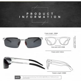 Sport Mens Sunglasses Polarized Sport Night Driving Glasses Anti Glare High Visiable Metal Frame Color Change Lens - CV18ULC3...