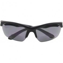 Sport Retro Mens Womens Sports Half-Rimless Bifocal Sunglasses - Black Frame/Grey Arm - CR189AIUQNG $47.90