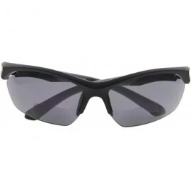 Sport Retro Mens Womens Sports Half-Rimless Bifocal Sunglasses - Black Frame/Grey Arm - CR189AIUQNG $39.38