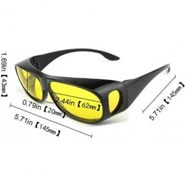 Wrap Value Pack HD Night Vision Wraparounds Wrap Around Windproof Sunglasses - 1 Pair - CA12JNASL3L $19.46