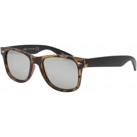 Square Unisex Destin Polarized Wrap Sunglasses - Tortoiseshell/Black - CV18MCMRS5Q $17.84