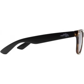 Square Unisex Destin Polarized Wrap Sunglasses - Tortoiseshell/Black - CV18MCMRS5Q $39.47