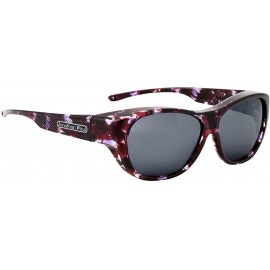 Wrap Allure Polarized Fitover Sunglasses - Grape Demi - CR18DA3GDI0 $114.25