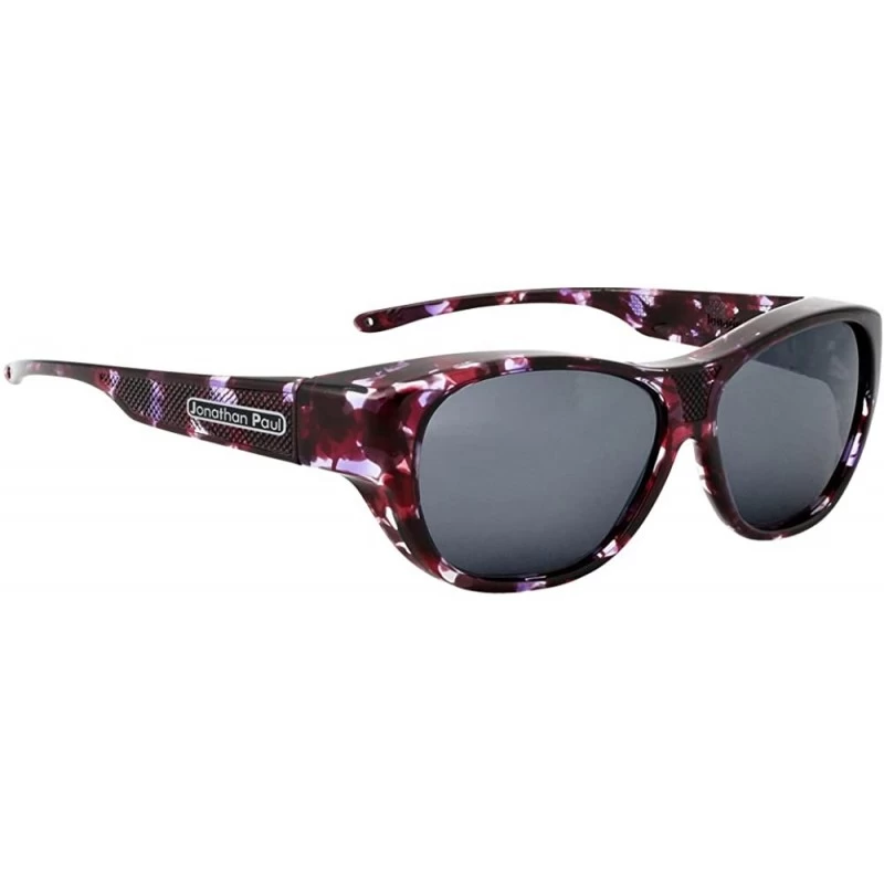 Wrap Allure Polarized Fitover Sunglasses - Grape Demi - CR18DA3GDI0 $39.40