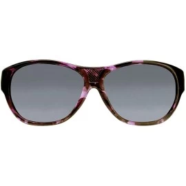 Wrap Allure Polarized Fitover Sunglasses - Grape Demi - CR18DA3GDI0 $95.86