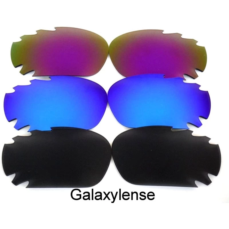 Oversized Replacement Lenses Jawbone Purple Color Polarized 100% UVAB - Black&blue&purple - C7128BTP7Q5 $35.93