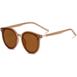 Aviator 2019 new fashion sunglasses - large frame sunglasses women's sunglasses - E - CR18S8CT3IS $44.82