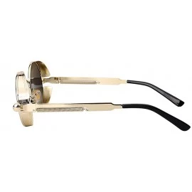 Oval Steampunk Fashion Sunglasses - C1 - CR1834E6ZZD $26.41