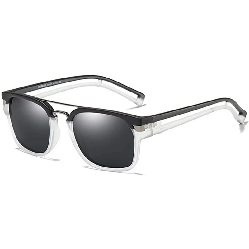 Aviator Retro Sunglasses Square Downey Gradient - Tony same style 2 - CG193QHUXSQ $31.70