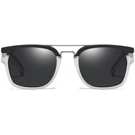 Aviator Retro Sunglasses Square Downey Gradient - Tony same style 2 - CG193QHUXSQ $31.70