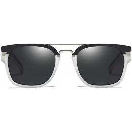 Aviator Retro Sunglasses Square Downey Gradient - Tony same style 2 - CG193QHUXSQ $18.42