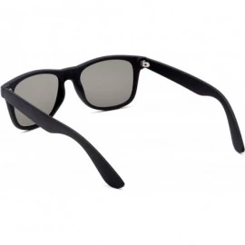 Wayfarer Stylish Retro Polarized Sunglasses Unisex 100% UV Protection - Black Frame & Green Lens - CC1856IMEK9 $72.87