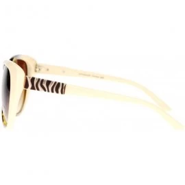 Cat Eye Retro Womens Diva Oversized Cat Eye Style Butterfly Sunglasses - Tortoise Beige - CA122KQ8NWZ $11.36