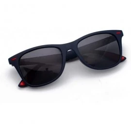 Square Polarized UV Protection Sunglasses for Men Women Full rim frame Square Acrylic Lens Plastic Frame Sunglass - C - CJ190...