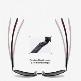 Square Vintage Retro Square Aluminum Magnesium Polarized Sunglasses Men Classic Sun Glasses UV400 Shades - CD1985LDR5C $58.26