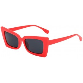 Goggle Sunglasses Vintage Goggles Multicolor Eyeglasses Glasses Eyewear - Red - CA18QRGY9C7 $19.73