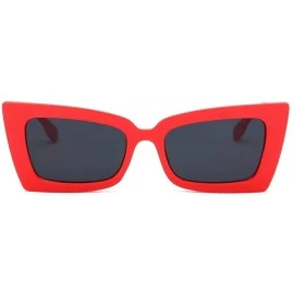 Goggle Sunglasses Vintage Goggles Multicolor Eyeglasses Glasses Eyewear - Red - CA18QRGY9C7 $11.64