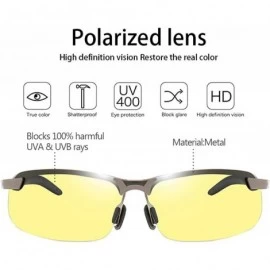 Rimless Men/Women Polarised Sports Sunglasses Semi-rimless VU400 Sunglasses - Grey - Night Vision Glasses - CH18RNE92IN $16.78