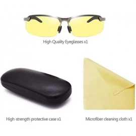 Rimless Men/Women Polarised Sports Sunglasses Semi-rimless VU400 Sunglasses - Grey - Night Vision Glasses - CH18RNE92IN $16.78