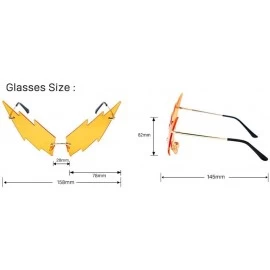 Sport Lightning Style Personality Glasses Irregular Sunglasses - 3 - CX190HC6KT8 $26.49