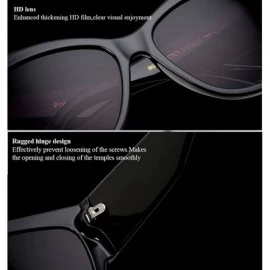 Oversized Oversized Frame Lady Travel Beach Sun Protect Sunglasses with Lanyard Chain - Silver - CU18DC9G9G6 $38.85