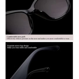 Oversized Oversized Frame Lady Travel Beach Sun Protect Sunglasses with Lanyard Chain - Silver - CU18DC9G9G6 $38.85