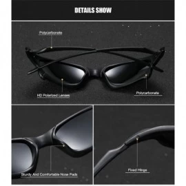 Sport Polarized Sport Sunglasses for Men Women Driving Fishing UV400 Protection PC Frame Shades For Womens - C7193HZWW00 $14.27