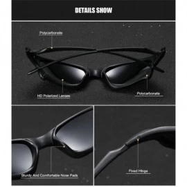 Sport Polarized Sport Sunglasses for Men Women Driving Fishing UV400 Protection PC Frame Shades For Womens - C7193HZWW00 $28.16