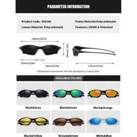 Sport Polarized Sport Sunglasses for Men Women Driving Fishing UV400 Protection PC Frame Shades For Womens - C7193HZWW00 $28.16