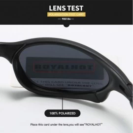 Sport Polarized Sport Sunglasses for Men Women Driving Fishing UV400 Protection PC Frame Shades For Womens - C7193HZWW00 $28.16