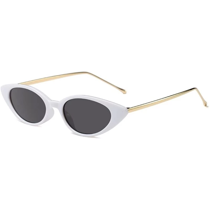 Oversized Womens Fashion Small-Frame Glasses Sunglasses Vintage Metal Frame UV400 - Style 02 - CQ18GUL365T $21.38