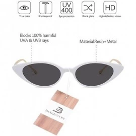 Oversized Womens Fashion Small-Frame Glasses Sunglasses Vintage Metal Frame UV400 - Style 02 - CQ18GUL365T $14.26