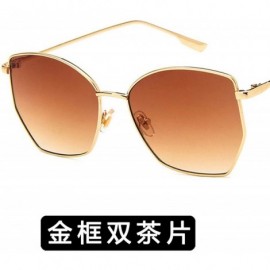 Rimless Women Sunglasses Retro Luxury Mirror Sun Glasses Yellow Vintage Metal Frame Butterfly Square - Yellow - CT198ZO2N6K $...