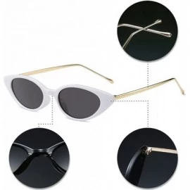 Oversized Womens Fashion Small-Frame Glasses Sunglasses Vintage Metal Frame UV400 - Style 02 - CQ18GUL365T $21.38