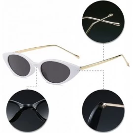 Oversized Womens Fashion Small-Frame Glasses Sunglasses Vintage Metal Frame UV400 - Style 02 - CQ18GUL365T $14.26