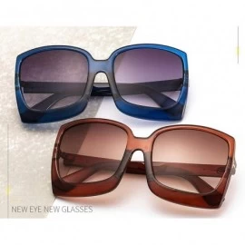 Round Oversize Leopard Print Square Sunglasses For Women Vintage Retro Sun Galsses Men Luxury Brand - C3 - CP197ZRS3EY $19.64