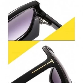 Round Oversize Leopard Print Square Sunglasses For Women Vintage Retro Sun Galsses Men Luxury Brand - C3 - CP197ZRS3EY $19.64