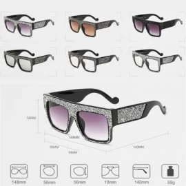 Goggle Womens Fashion Trendy Oversized Sunglasses Metal Hollow Cut Out - Silver White Silver - CD18DWC3K5Q $25.23