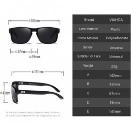 Goggle Polarized Sunglasses For Men Driving Fashion UV400 Cool Travel Sunglasses - CM18AL3YRG6 $25.93