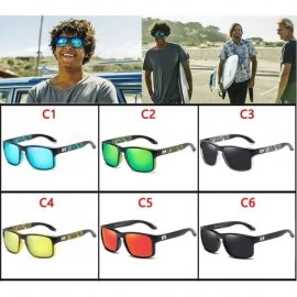 Goggle Polarized Sunglasses For Men Driving Fashion UV400 Cool Travel Sunglasses - CM18AL3YRG6 $12.97