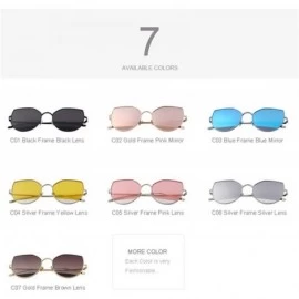 Cat Eye 2019 New Arrival Women Classic Brand Designer Cat Eye Sunglasses C01 Black - C05 Pink - CM18XHE70X8 $12.53