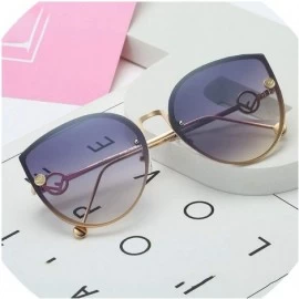 Oversized Square Metal Cat Sunglasses Female Male Multicolor Sun Glasses Outdoor Travel Driving Eyewear - 3 - CF18W0MWM3T $28.50