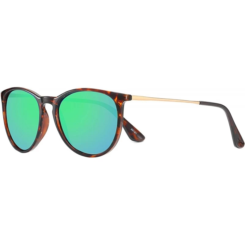 Sport Vintage Round Polarized Sunglasses for Women Sun Glasses Style Ladies Shades with case and cloth - CA18AIND7M3 $19.14
