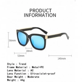 Oval Unisex Sunglasses UV Protection Outdoor Glare Color Sunglasses - Black-pink - CE18W4YIUA9 $29.54
