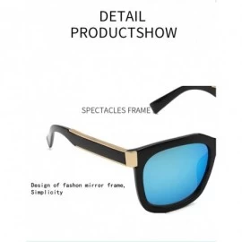 Oval Unisex Sunglasses UV Protection Outdoor Glare Color Sunglasses - Black-pink - CE18W4YIUA9 $29.54